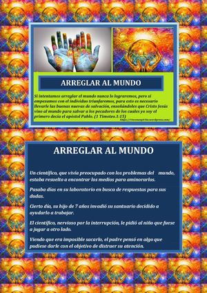 ARREGLAR EL MUNDO PARA REFLEXIONAR