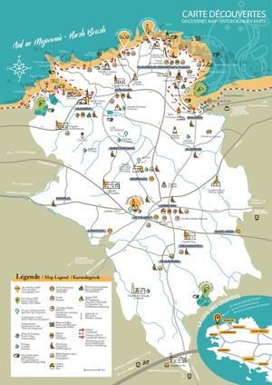 Carte Touristique de la Côte des Légendes