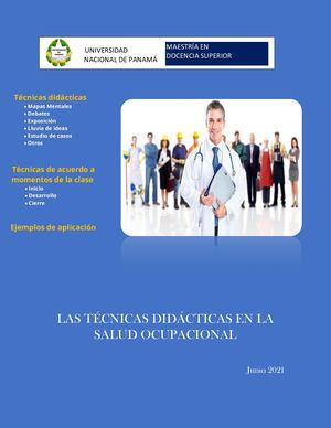 Revista Las Técnicas Didácticas En La Salud Ocupacional