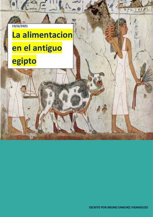 La Alimentacion En El Antiguo Egipto