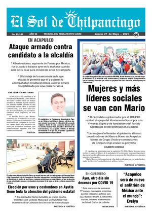 El Sol De Chilpancingo - 27 Mayo  2021