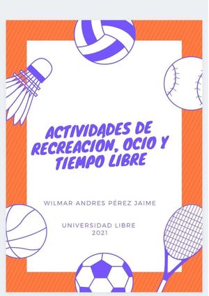 Cartilla Recreacion, Ocio , Tiempo Libre Wilmar Pérez J