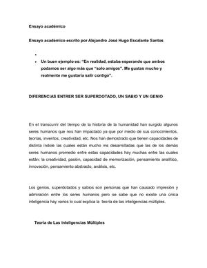 Diferencias Entre Ser Superdotado, Un Sabio Y Un Genio