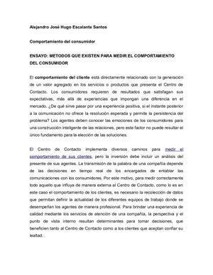 Metodos Que Existen Para Medir El Comportamiento Del Consumidor