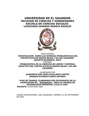 Plan De Trabajo De Donacion De Libros Ver