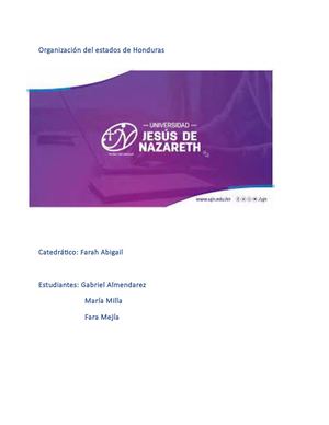 Organizaciones del estado de Honduras