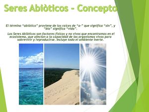 Seres Abiòticos