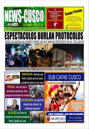 DIARIO NEWS CUSCO 21 De Junio