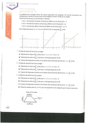 Fiche Exos Intégrales