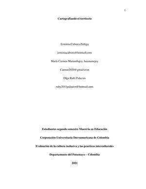 Cartografiando El Territorio