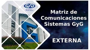 Matriz De Comunicaciones Externa