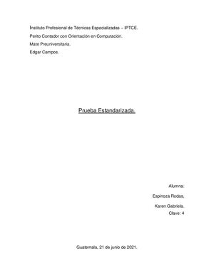 Prueba Estandarizada Completa