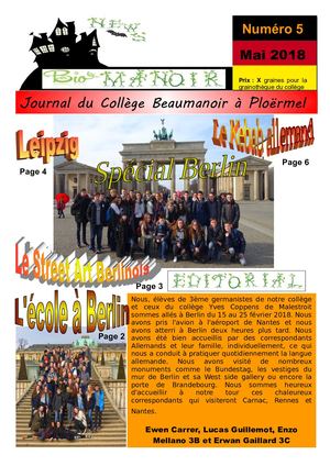 BioManoir News N°5 - mai 2018