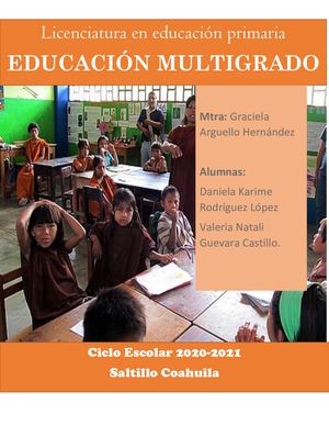Revista Educación Multigrado