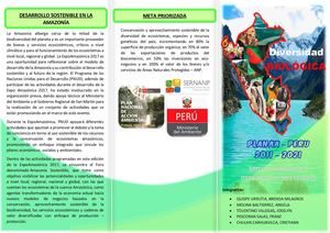 Folleto Diversidad Biológica - PLANAA