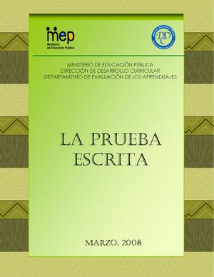Mep La Prueba Escrita 2008