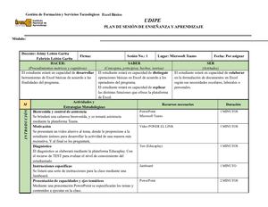 2 9 Formato Para El Plan De Sesión