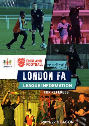 London FA Advert For Leagues 2021-22