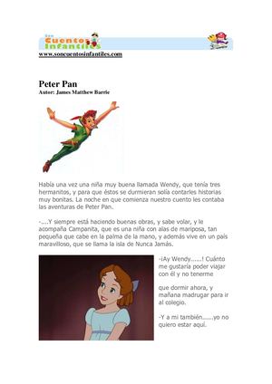 cuento peter pan