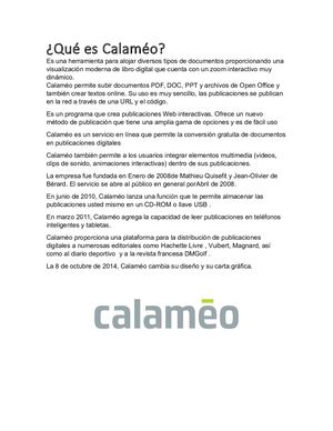 ¿Qué Es Calaméo?