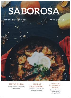 Revista Saborosa Gastronomia Capa De Revista (1)