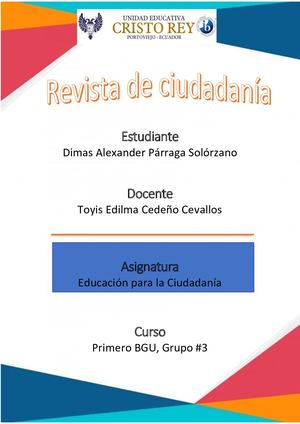 Revista De Ciudadanía Dimas Párraga
