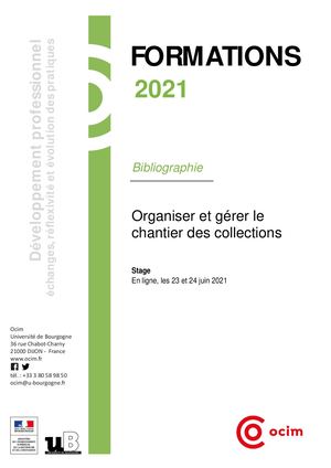 [Ocim] Organiser et gérer le chantier des collections