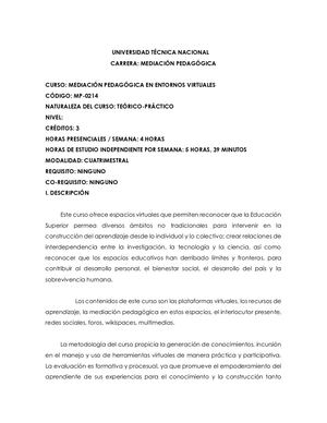 Programa Mediación Pedagógica En Entornos Virtuales (1)