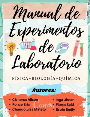 Manual de Experimentos - Grupo 3 2do BGU A