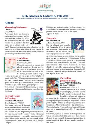 Arple Lectures éTé 2021