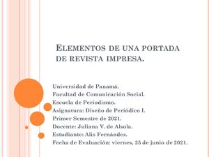 Elementos De Una Portada De Revista Impresa