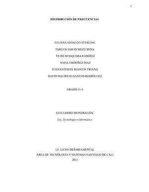Distribución De Frecuencias