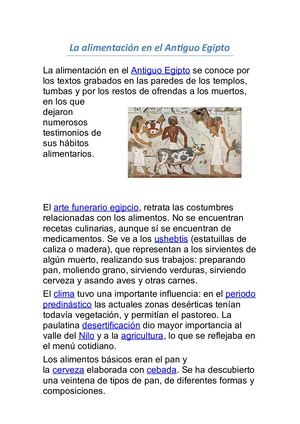 La Alimentación Egipcia