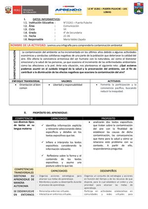 ACTIVIDAD1 COMUNICACION MES DE JUNIO -experiencia 3