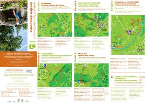 Chemins et Dolmens Depliant Ardeche Cité de la Préhistoire