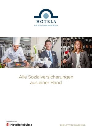 HOTELA Brochure HotellerieSuisse DE
