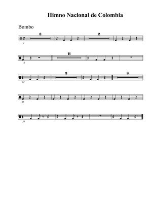 Himno Nacional Bombo