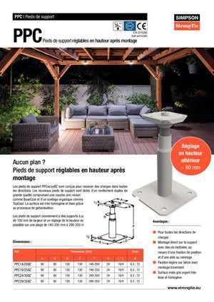 Ppc Pieds De Support Original