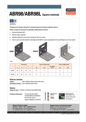 Abr98 Abr98l Connecteurs Angulaires Francais Original