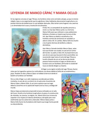 Leyendas Incas