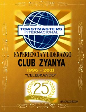 Ebook 25 Años 1996 - 2021 Toastmaster Club Zyanya Veracruz (México)