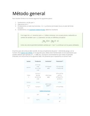 Calculo Del Límite En Una Funcion En El Infinito