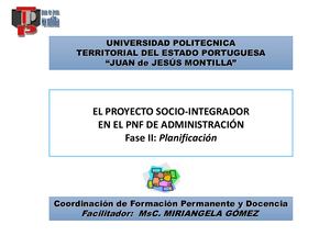 Curso Proyecto Pnfa Fase Planificacion