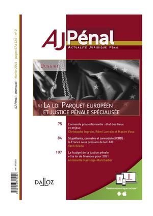 Kiosque numérique AJ Pénal Juillet