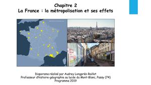 1ère G Geo 2 La France, La Métropolisation Et Ses Effets