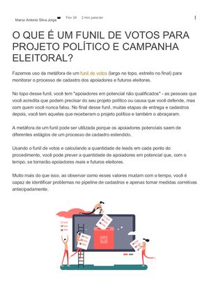 O QUE É UM FUNIL DE VOTOS PARA PROJETO POLÍTICO E CAMPANHA ELEITORAL