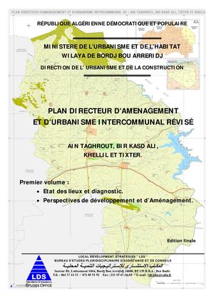 Edition Finale PDAU Taghrout Bir Kasd Ali Khellil Et Tixter Volume I
