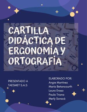 Cartilla Didáctica De Ergonomía Y Ortografía (1)