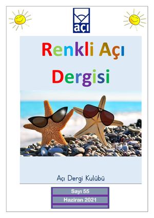 Renkli Açı Dergisi Haziran Sayı55 2021