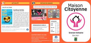 Maison Citoyenne Grenet Voltaire éTé 2021